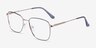 Kusama Navy & Gold MetalEyeglass Frames from EyeBuyDirect, Angle View