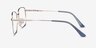 Kusama Navy & Gold MetalEyeglass Frames from EyeBuyDirect, Side View
