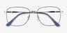Kusama Navy & Gold MetalEyeglass Frames from EyeBuyDirect, Closed View
