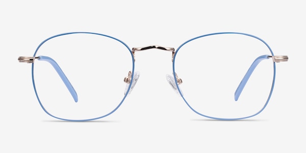 Keith Blue & Gold Métal Montures de lunettes de vue
