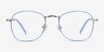 Keith Blue & Gold MetalEyeglass Frames from EyeBuyDirect, Front View