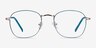 Keith Green & Gold MetalEyeglass Frames from EyeBuyDirect, Front View