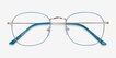 Keith Green & Gold MetalEyeglass Frames from EyeBuyDirect, Closed View