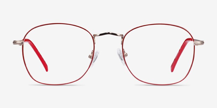 Keith Red & Gold Métal Montures de lunettes de vue d'EyeBuyDirect