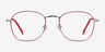 Keith Red & Gold MétalMontures de lunettes de vue d'EyeBuyDirect, Vue de Face