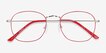 Keith Red & Gold MetalEyeglass Frames from EyeBuyDirect, Closed View