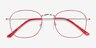 Keith Red & Gold MétalMontures de lunettes de vue d'EyeBuyDirect, Vue Rapprochée