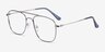 Perry Blue & Silver MétalMontures de lunettes de vue d'EyeBuyDirect, Vue d'Angle