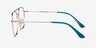 Perry Teal & Gold MetalEyeglass Frames from EyeBuyDirect, Side View