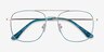 Perry Teal & Gold MetalEyeglass Frames from EyeBuyDirect, Closed View