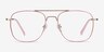 Perry Pink & Rose Gold MetalEyeglass Frames from EyeBuyDirect, Front View