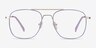 Perry Purple & Gold MetalEyeglass Frames from EyeBuyDirect, Front View