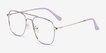 Perry Purple & Gold MetalEyeglass Frames from EyeBuyDirect, Angle View