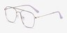 Perry Purple & Gold MetalEyeglass Frames from EyeBuyDirect, Angle View