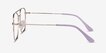 Perry Purple & Gold MetalEyeglass Frames from EyeBuyDirect, Side View