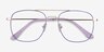 Perry Purple & Gold MetalEyeglass Frames from EyeBuyDirect, Closed View