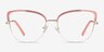 Marina Coral & Gold MétalMontures de lunettes de vue d'EyeBuyDirect, Vue de Face