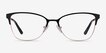 Marlena Black Gold MetalEyeglass Frames from EyeBuyDirect, Front View