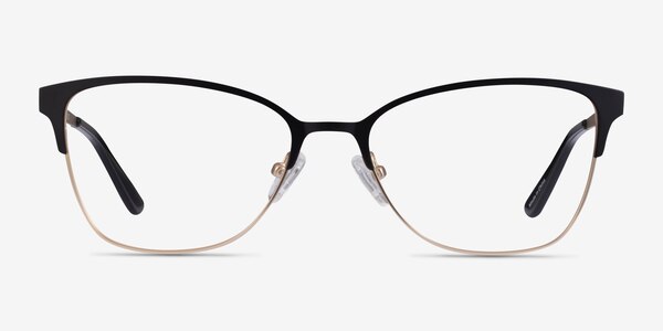 Marlena Black Gold Metal Eyeglass Frames