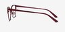 Marlena Rose Gold Burdungy MetalEyeglass Frames from EyeBuyDirect, Side View
