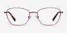 Ingrid Raspberry MetalEyeglass Frames from EyeBuyDirect, Front View