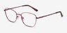 Ingrid Raspberry MetalEyeglass Frames from EyeBuyDirect, Angle View