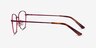 Ingrid Raspberry MetalEyeglass Frames from EyeBuyDirect, Side View