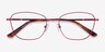 Ingrid Raspberry MetalEyeglass Frames from EyeBuyDirect, Closed View