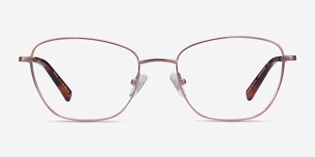Ingrid Rose Gold MetalEyeglass Frames from EyeBuyDirect, Front View