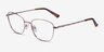 Ingrid Rose Gold MetalEyeglass Frames from EyeBuyDirect, Angle View