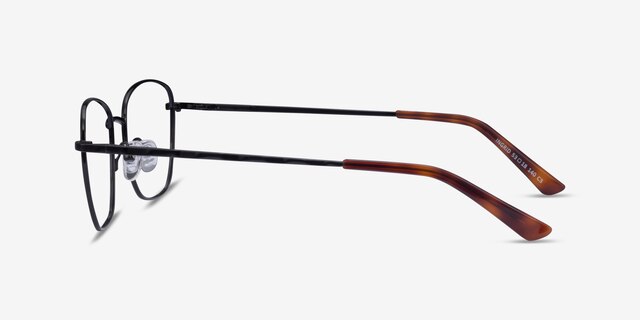 Ingrid Shiny Black MetalEyeglass Frames from EyeBuyDirect, Side View