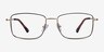 Marley Black Gold MetalEyeglass Frames from EyeBuyDirect, Front View