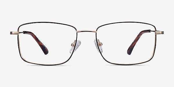 Marley Black Gold Metal Eyeglass Frames