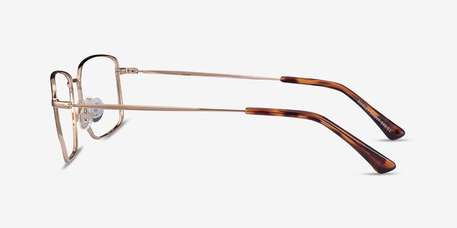 Marley Black Gold MetalEyeglass Frames from EyeBuyDirect, Side View