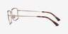 Marley Black Gold MetalEyeglass Frames from EyeBuyDirect, Side View