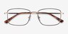 Marley Black Gold MetalEyeglass Frames from EyeBuyDirect, Closed View