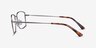 Marley Gunmetal MetalEyeglass Frames from EyeBuyDirect, Side View