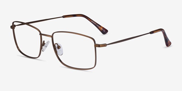 Marley Bronze MetalEyeglass Frames from EyeBuyDirect, Angle View