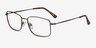 Marley Bronze MetalEyeglass Frames from EyeBuyDirect, Angle View