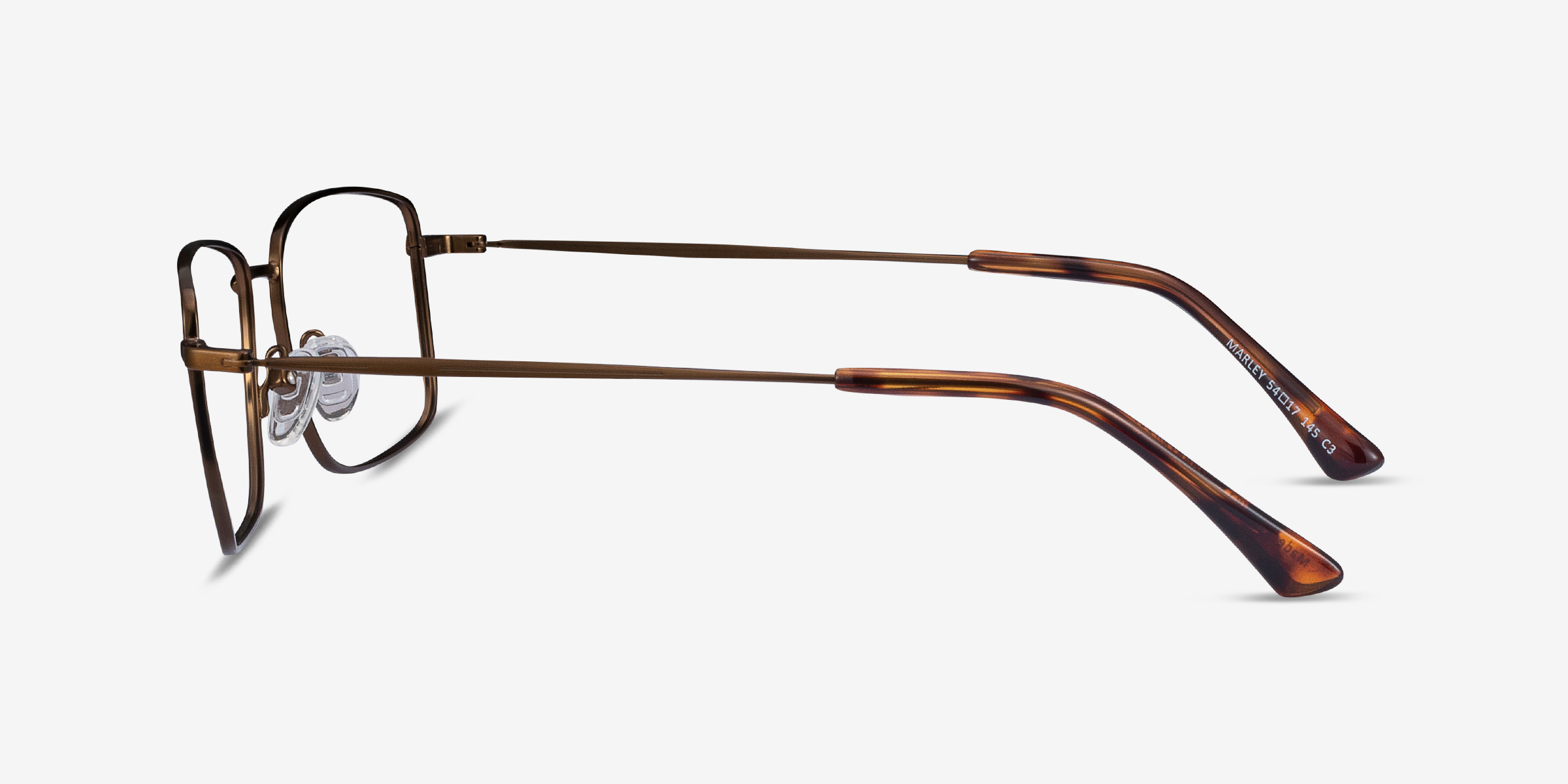 Marley Rectangle Bronze Full Rim Eyeglasses | Eyebuydirect