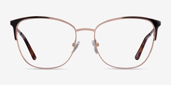 Kelsey Black Rose Gold Métal Montures de lunettes de vue