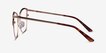 Kelsey Red Rose Gold MetalEyeglass Frames from EyeBuyDirect, Side View