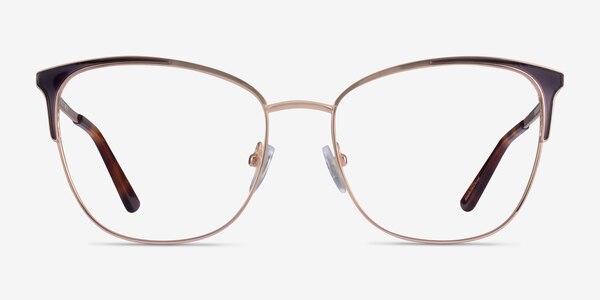 Kelsey Navy Rose Gold Metal Eyeglass Frames