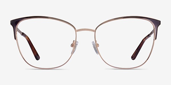 Kelsey Navy Rose Gold Metal Eyeglass Frames