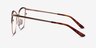 Kelsey Navy Rose Gold MetalEyeglass Frames from EyeBuyDirect, Side View