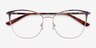 Kelsey Navy Rose Gold MetalEyeglass Frames from EyeBuyDirect, Closed View
