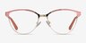 Rosa Gold Pink MétalMontures de lunettes de vue d'EyeBuyDirect, Vue de Face
