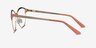 Rosa Gold Pink MétalMontures de lunettes de vue d'EyeBuyDirect, Vue de Côté