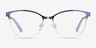 Rosa Purple & Gold MetalEyeglass Frames from EyeBuyDirect, Front View
