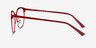 Niki Rouge MétalMontures de lunettes de vue d'EyeBuyDirect, Vue de Côté